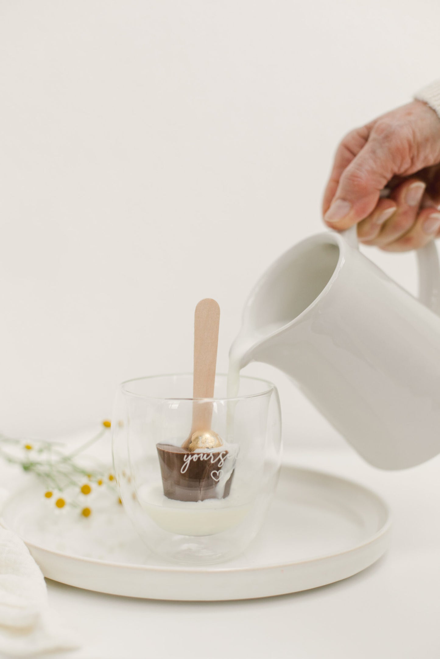 Dricker chokladguldpralin "Be my Sweetheart"