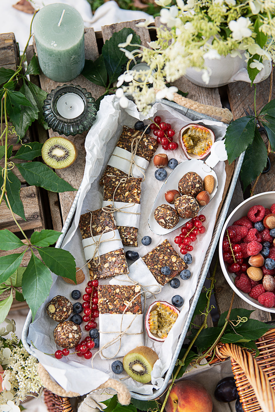 Energieriegel mit Datteln & Haferflocken