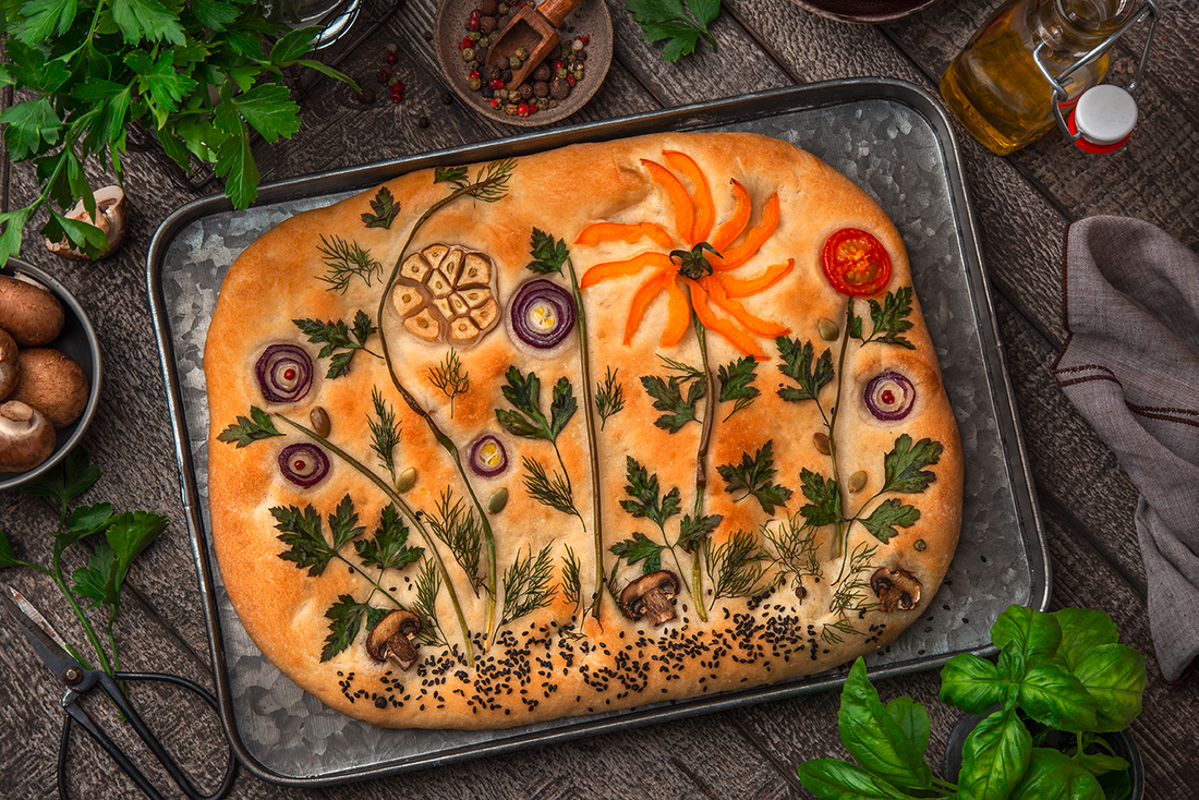 Blumenmalerei Focaccia