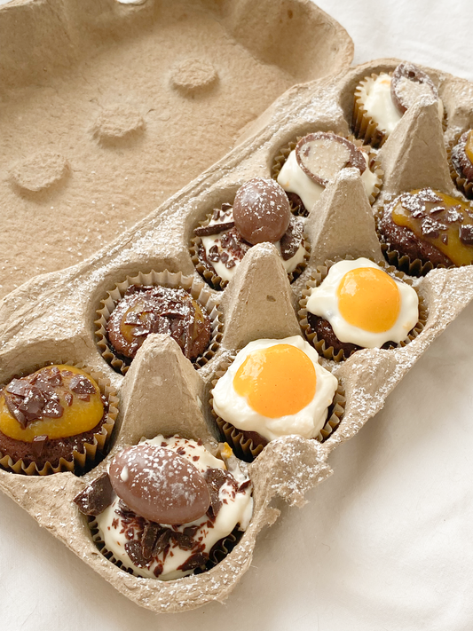 Eierkarton Schoko Muffins