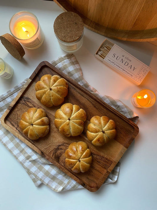 Kürbisbrötchen aus Hefeteig