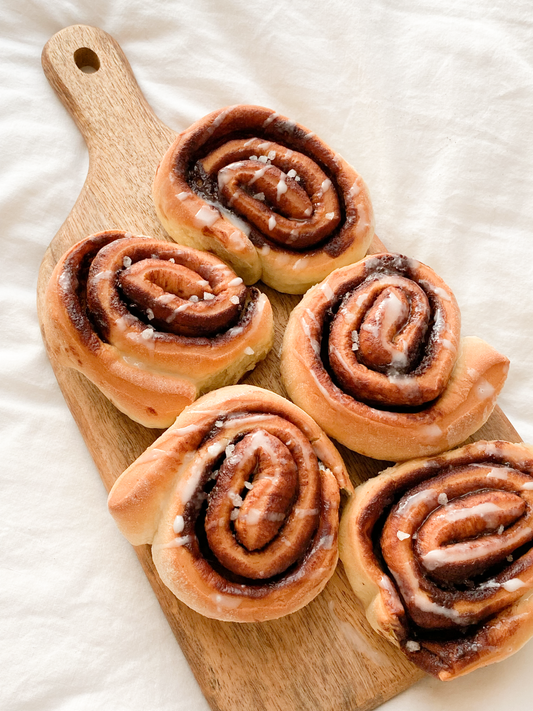Zimtschnecken mit Zuckerglasur