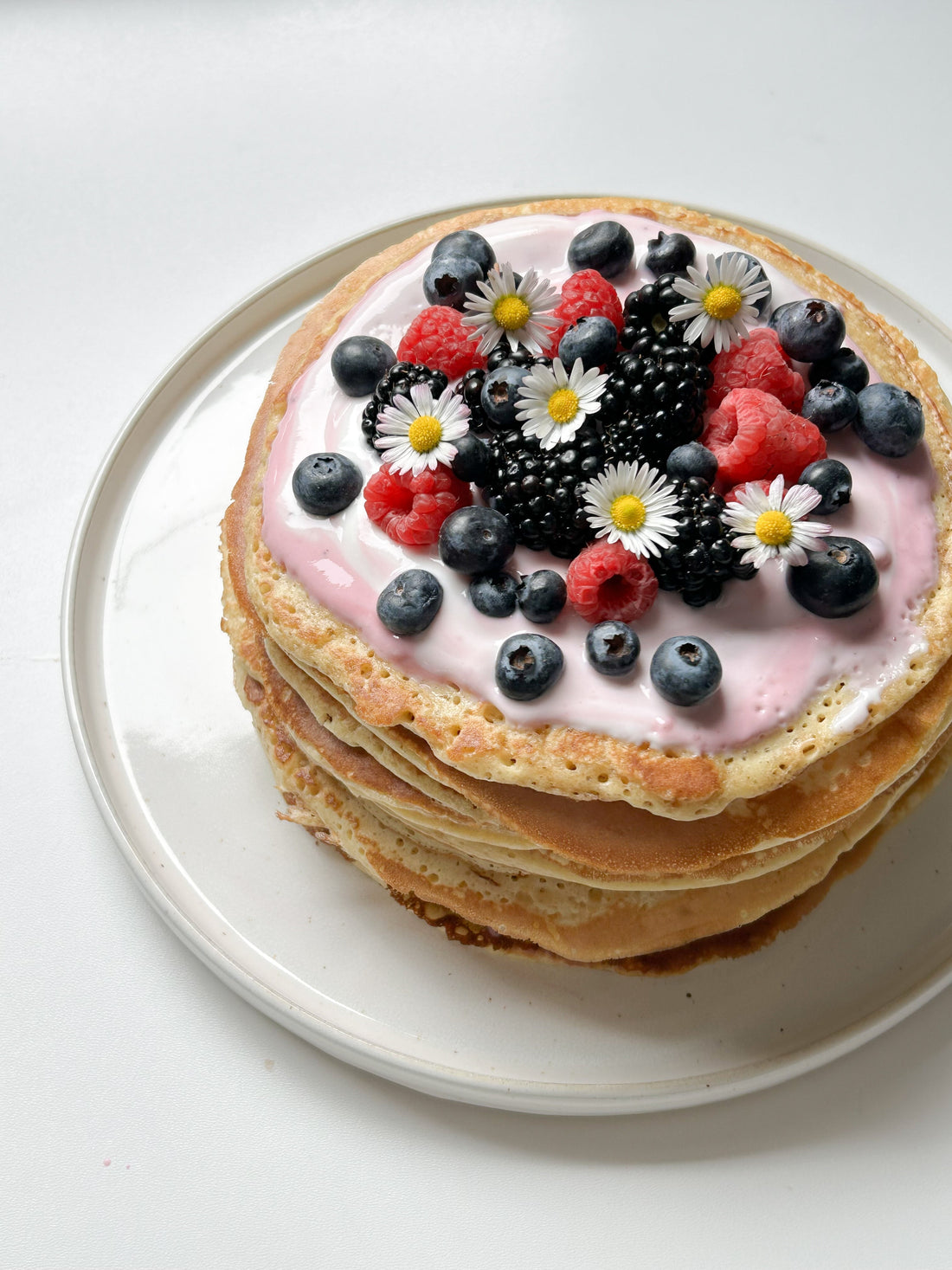 Sommerlicher Pancake Kuchen