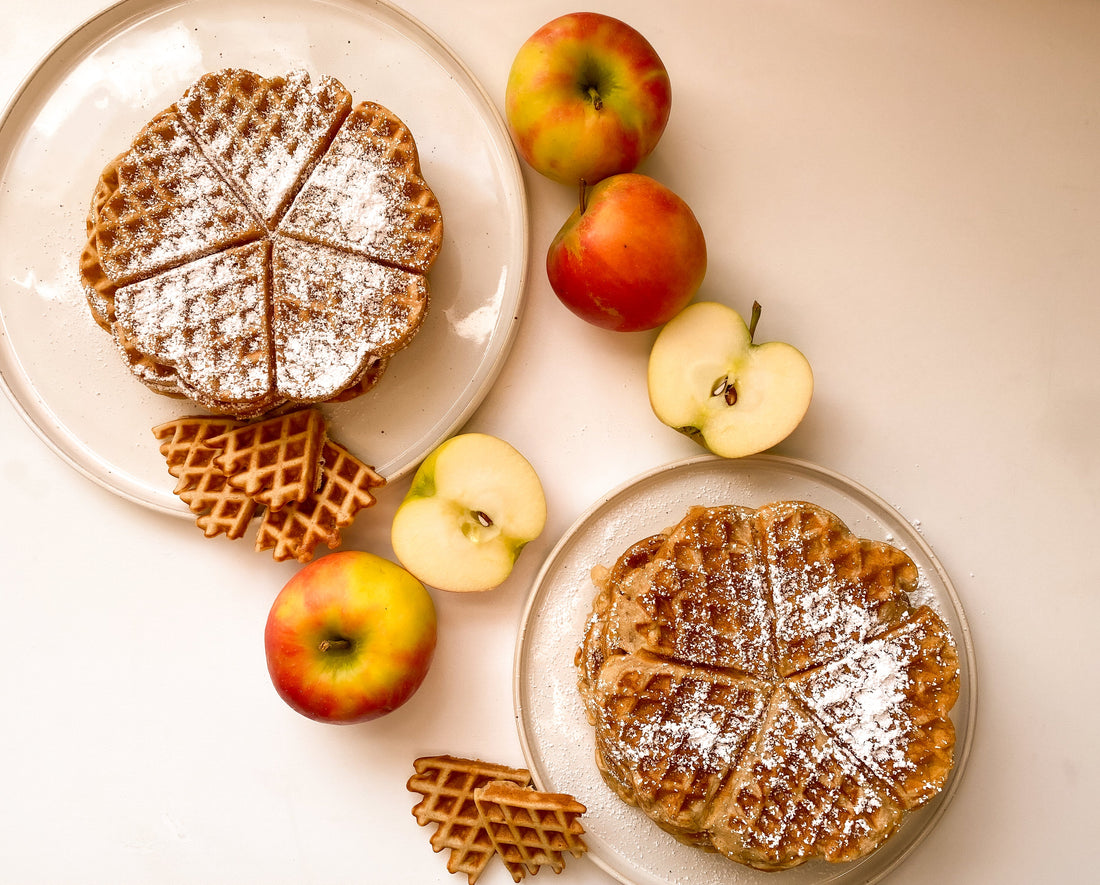 Apfel-Zimt Waffeln