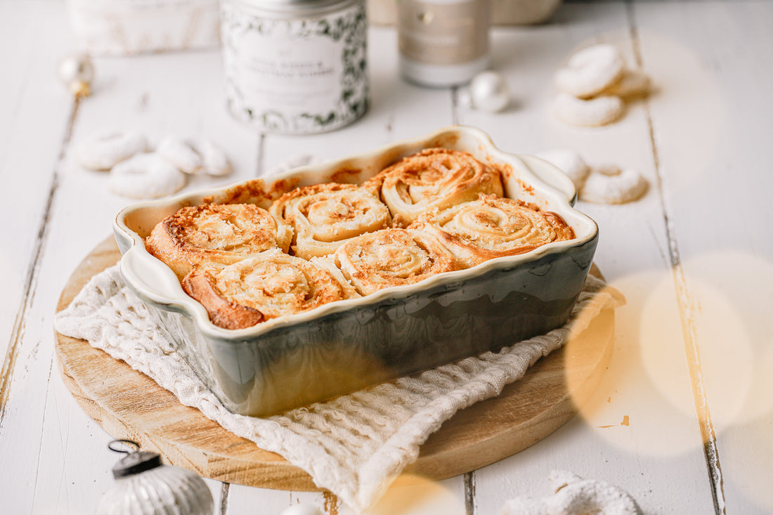 Vanillekipferlschnecken mit Sauerteig