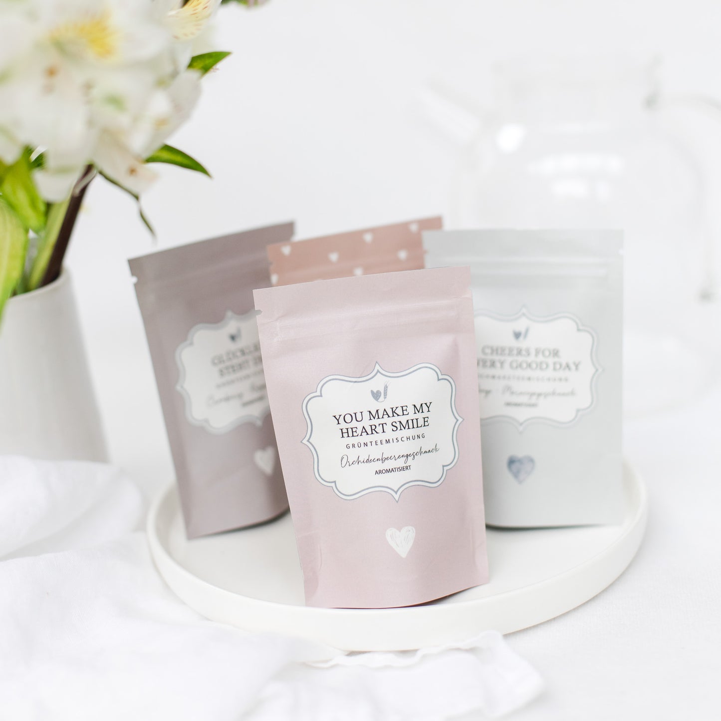 Teesäckchen "You make my heart smile"