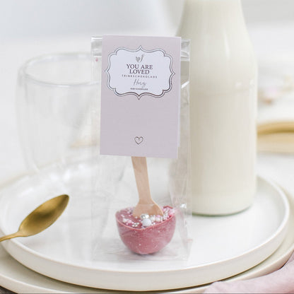 Dricker chokladjordgubbe "För dig"