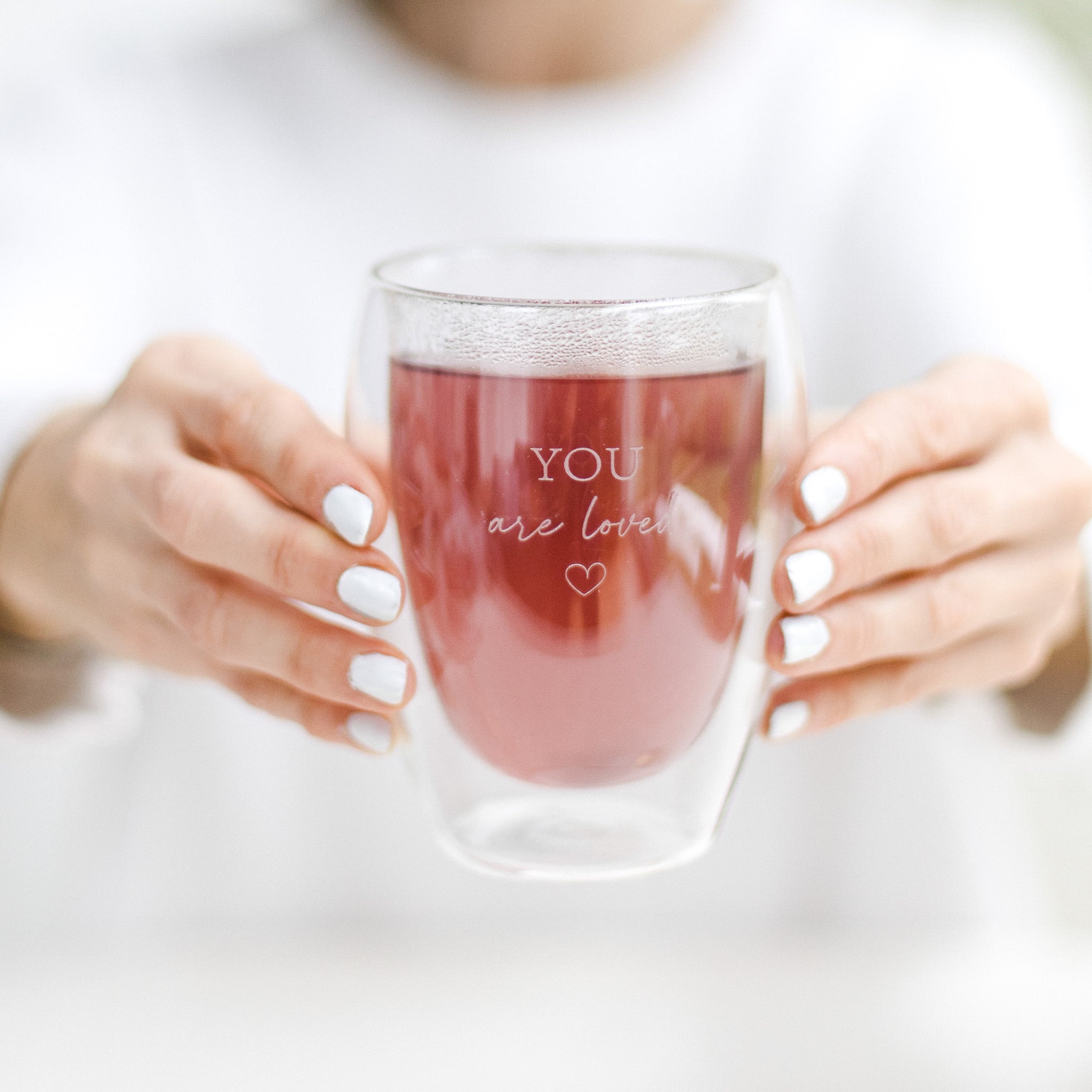 Thermoglas "You are loved" 350 ml 2er Set