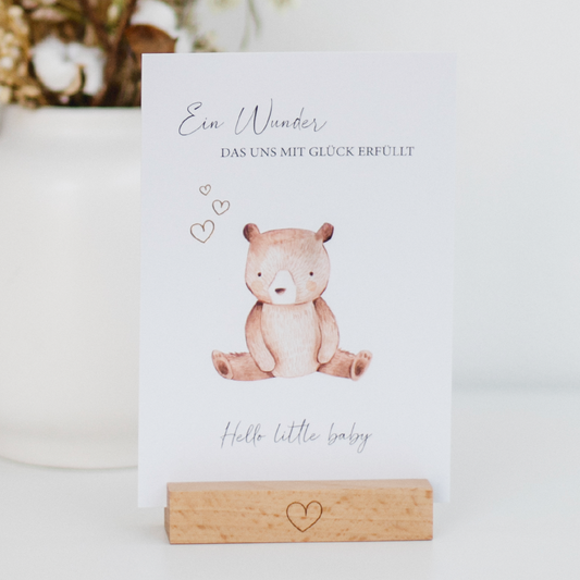 Postkarte "Hello little baby"