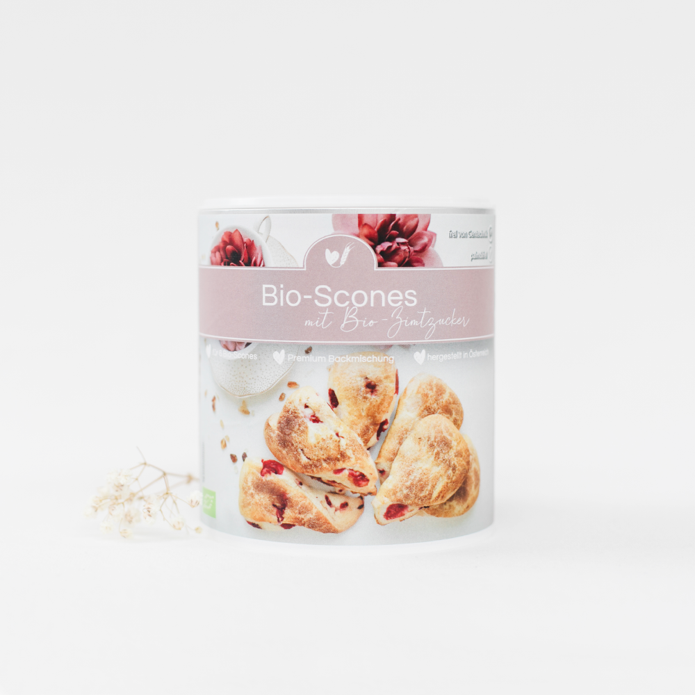 Ekologisk bakmix Ekologiska scones med kanelsocker