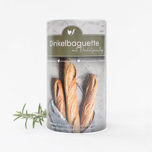 Baking mix spelt baguette