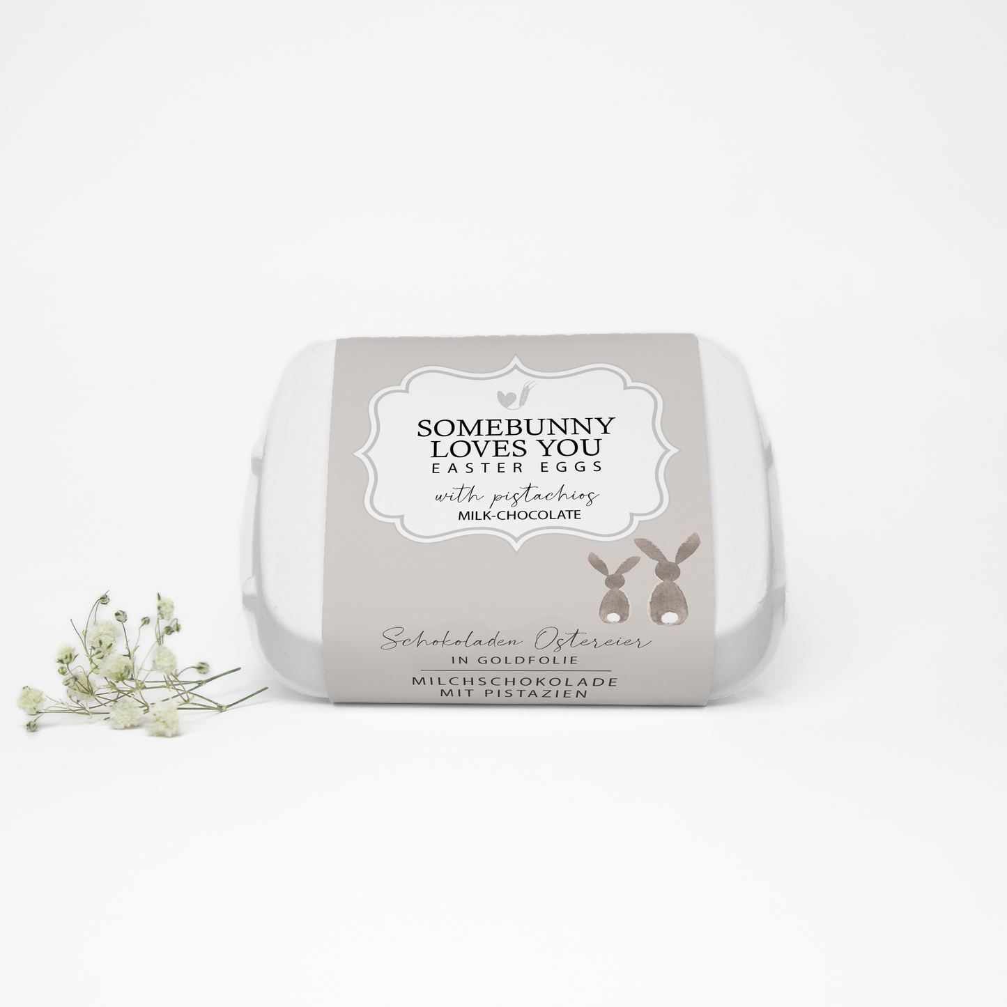 Schokoladen Ostereier "Somebunny loves you"