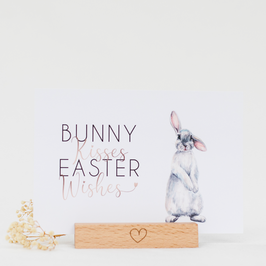 Postkarte "Bunny Kisses Easter Wishes"