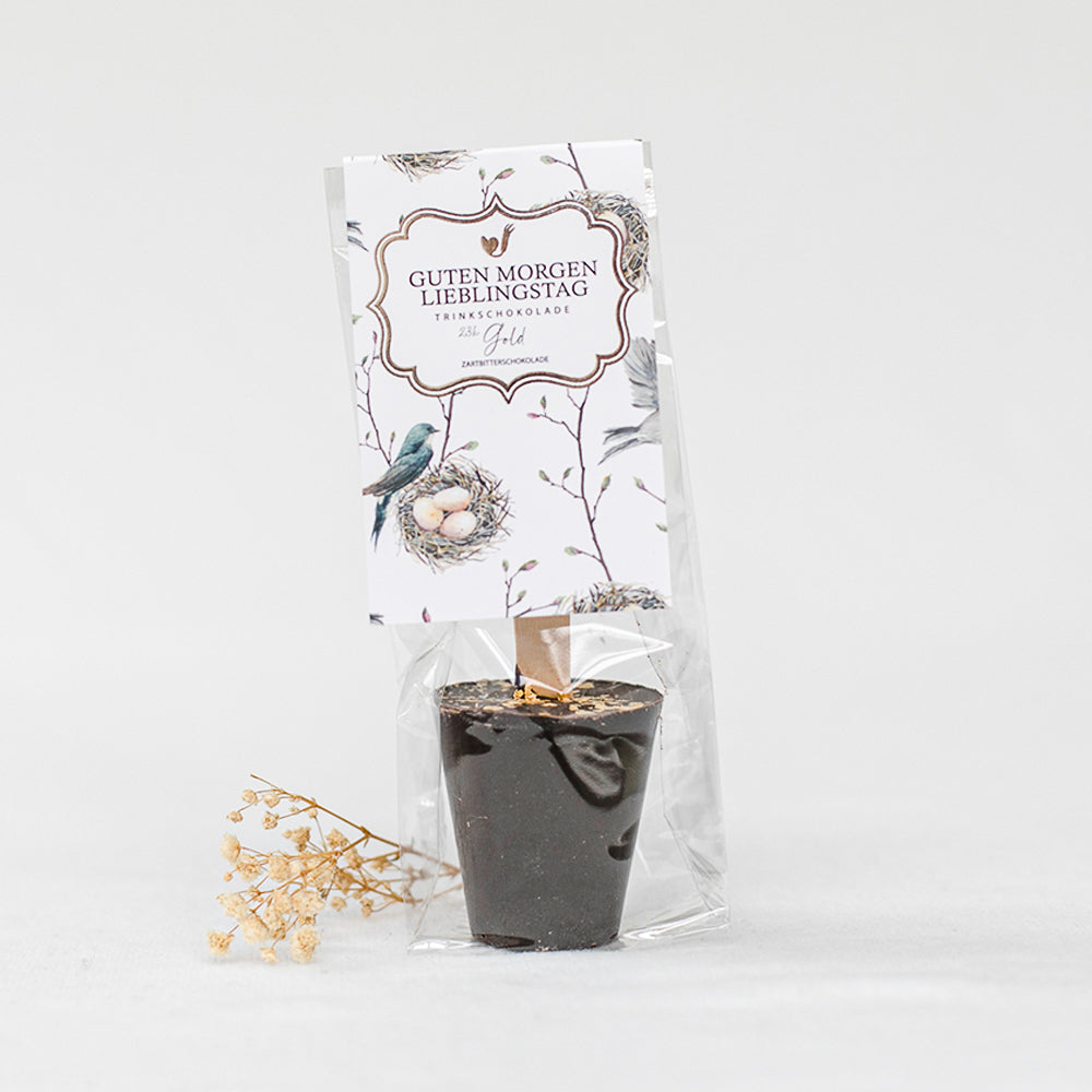 Dricka chokladguld "God morgon favoritdag"