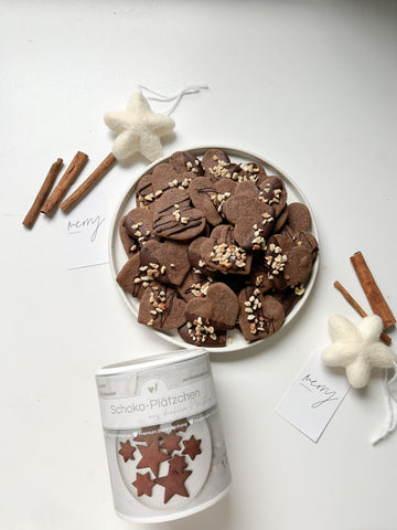 Dunkle Mürbteig-Schoko-Plätzchen - Weiteres Bild