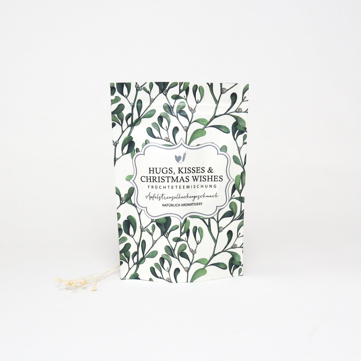Teesäckchen "Hugs, Kisses & Christmas Wishes"