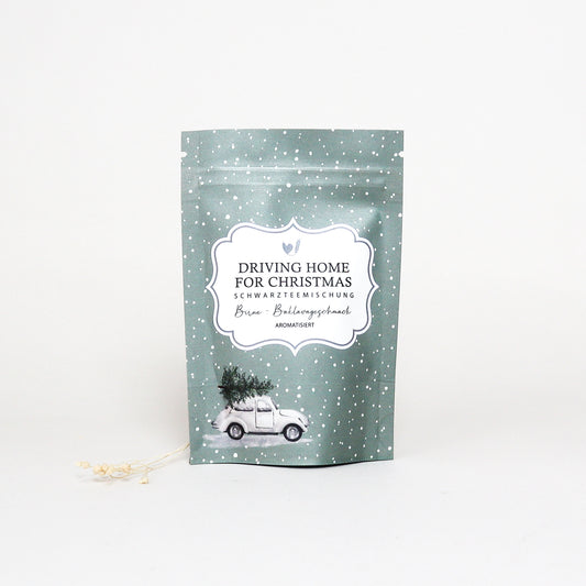 Teesäckchen "Driving home for Christmas"