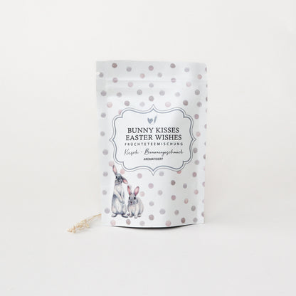 Teesäckchen "Bunny Kisses Easter Wishes"