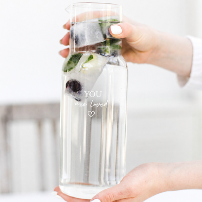 Wasserkaraffe "You are loved" 1,2l