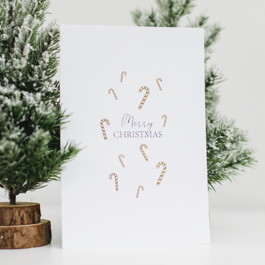 Postkarte "Merry christmas"