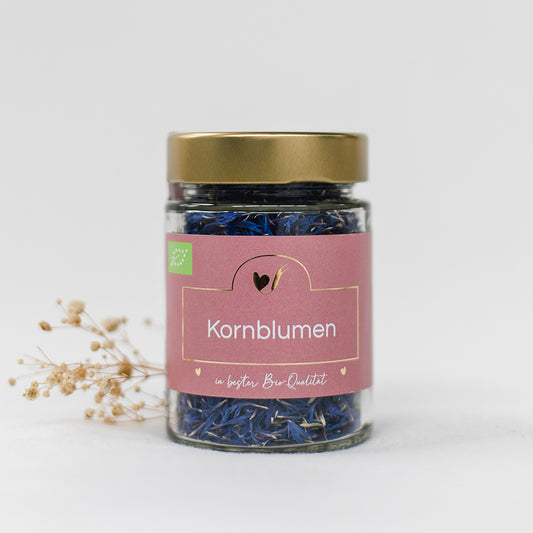 Bio-Kornblumenblüten blau