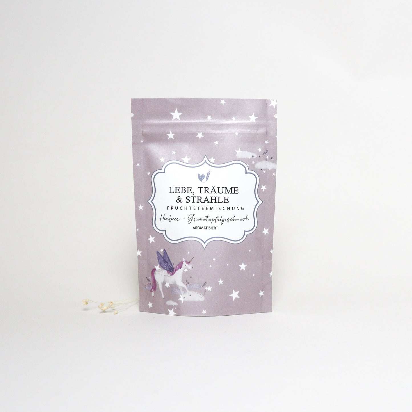 Teesäckchen "Lebe, träume & strahle"