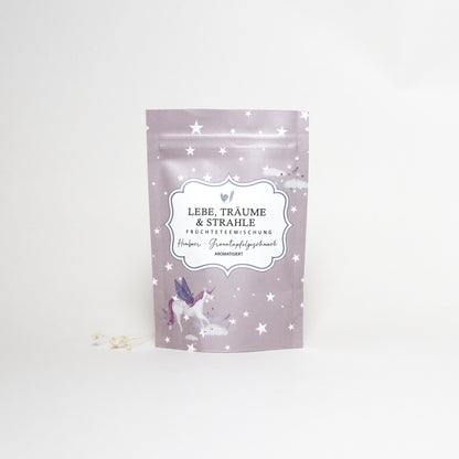 Teesäckchen "Lebe, träume & strahle"