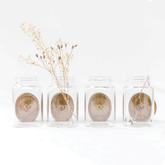 Storage jar set "Hearts" 250ml