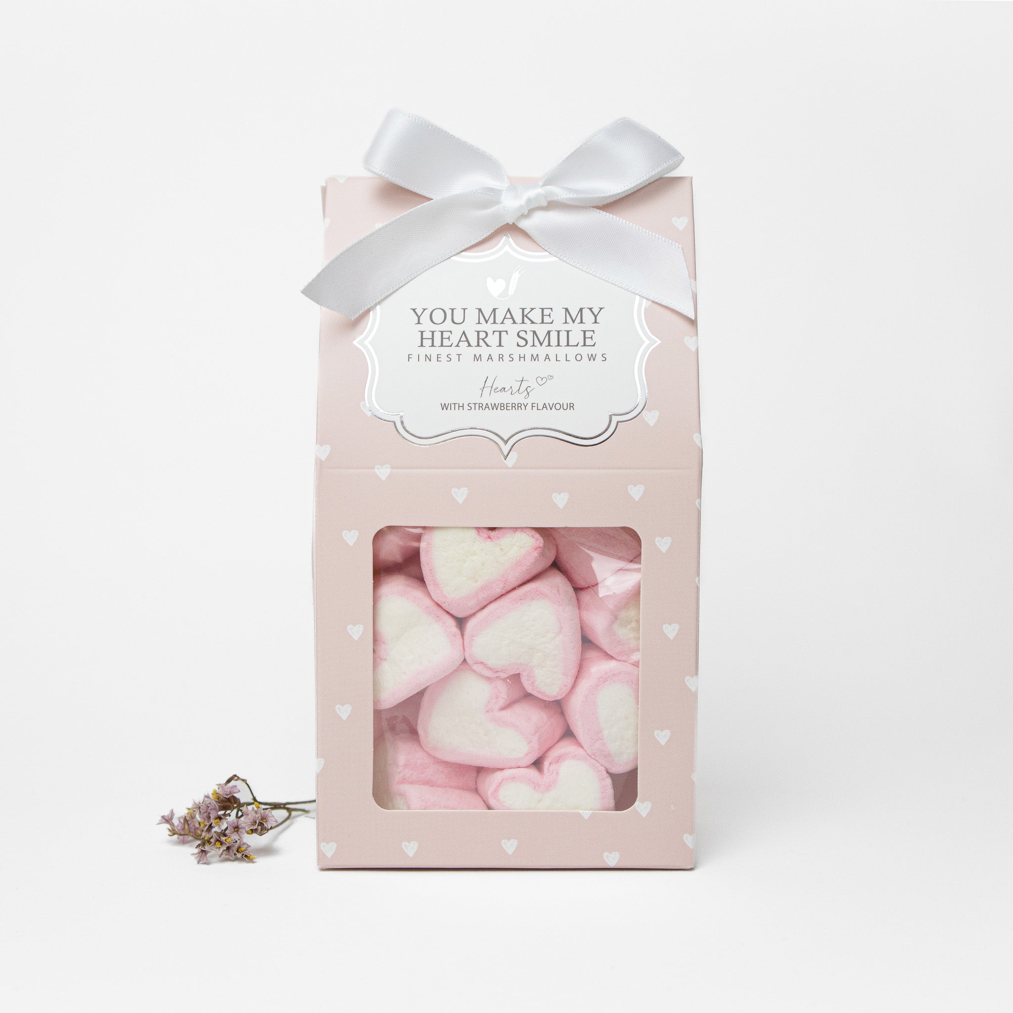 Marshmallows "You make my heart smile"