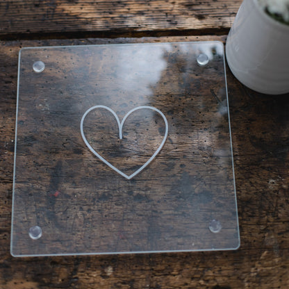 Thermo glass "Heart" 250 ml set of 2