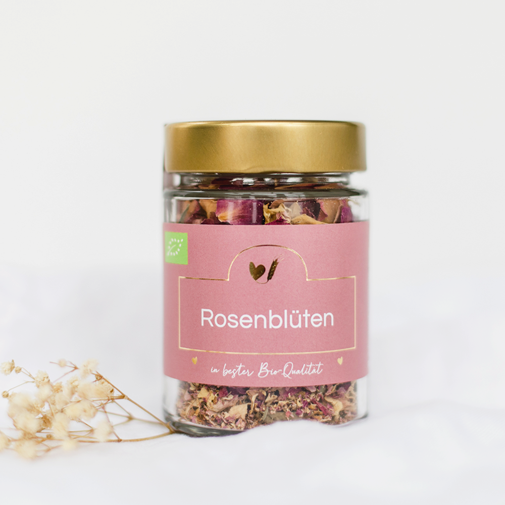 Bio-Rosenblütenblätter