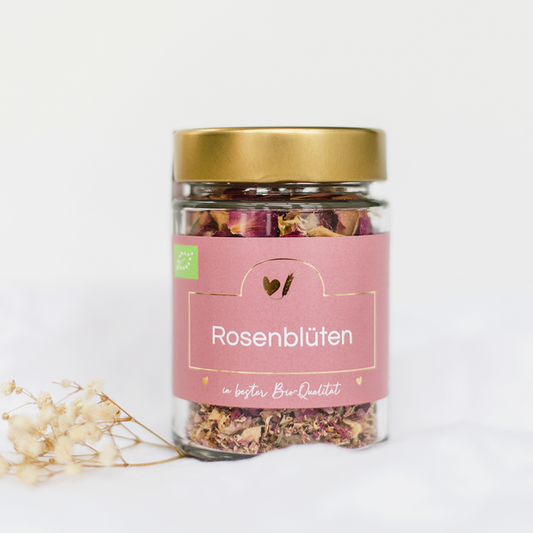 Bio-Rosenblütenblätter