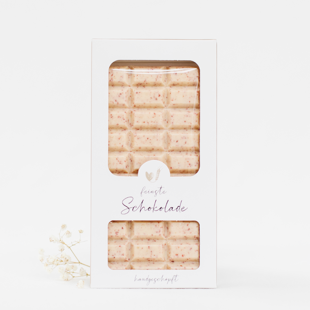 Vit choklad - hallonpop