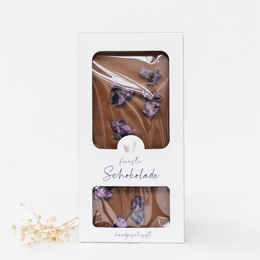 Milk chocolate - candied violets