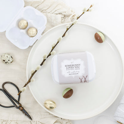 Schokoladen Ostereier "Somebunny loves you"