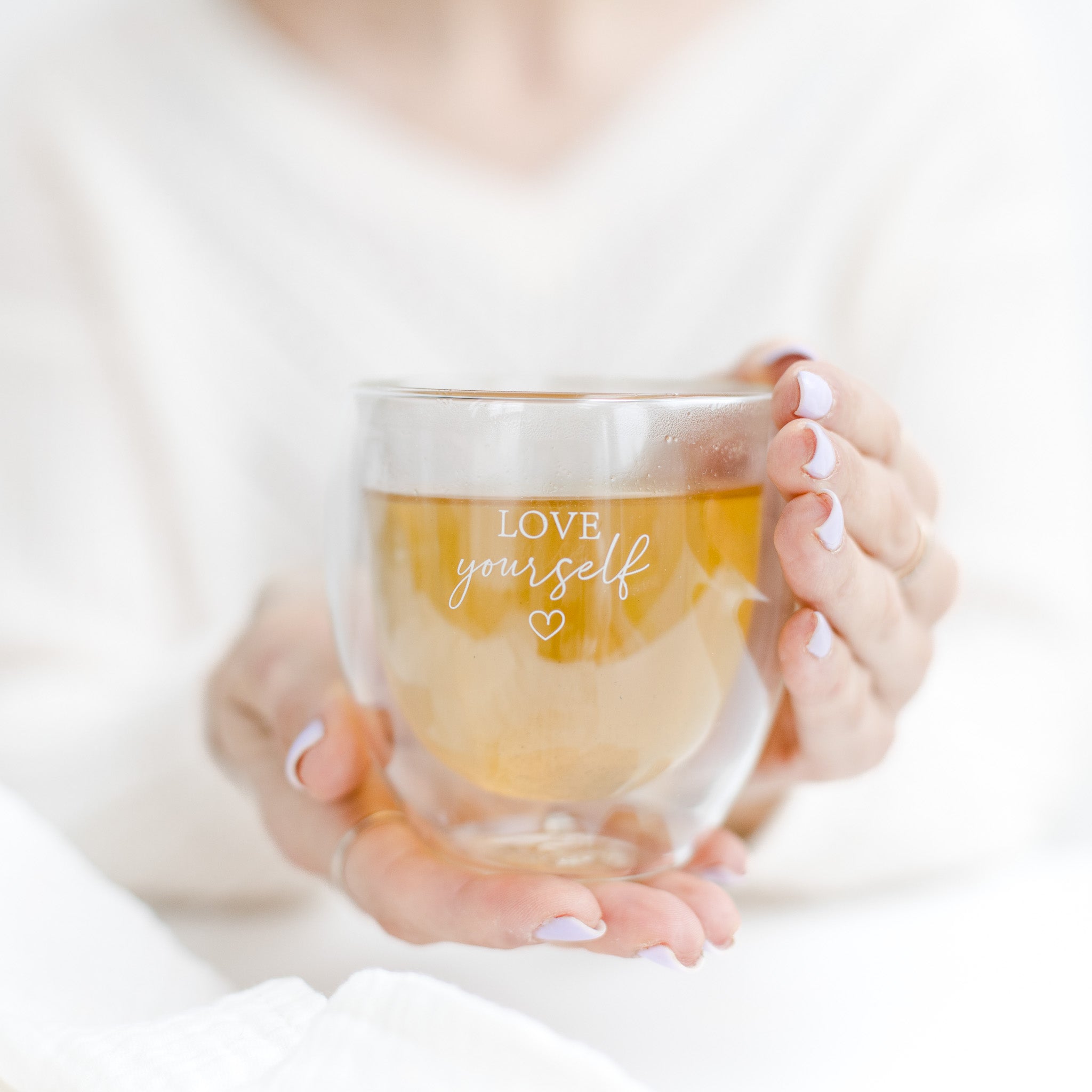 Thermo glass "Love yourself" 250 ml set of 2