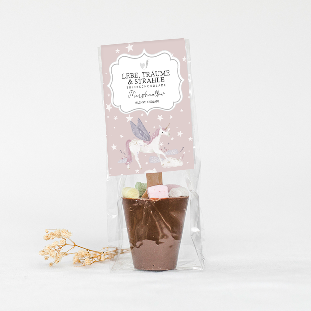 Dricker chokladjordgubbe "Det är skönt att du finns"