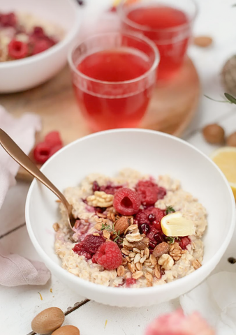 Bio-Porridge mit Himbeeren - Weiteres Bild