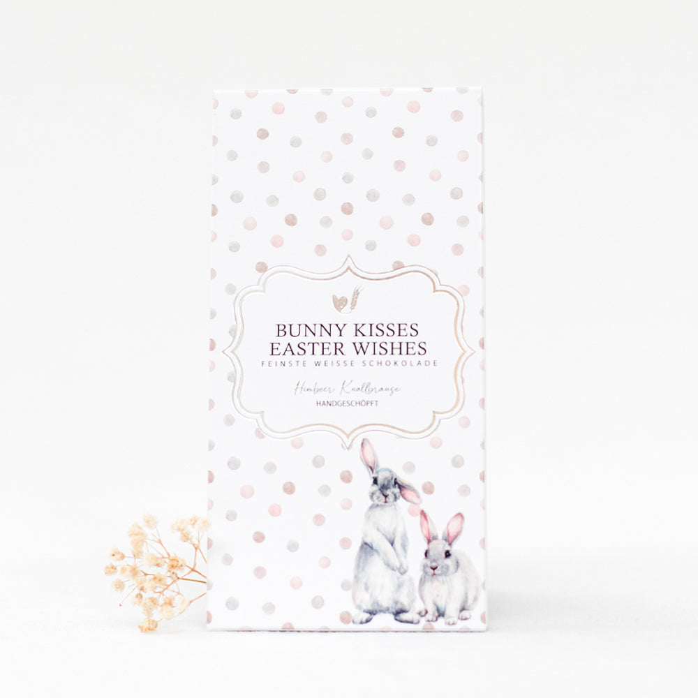 Vit choklad - Bunny Kisses påskönskningar