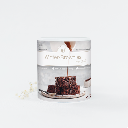 Backmischung Winter-Brownies mit Zimt