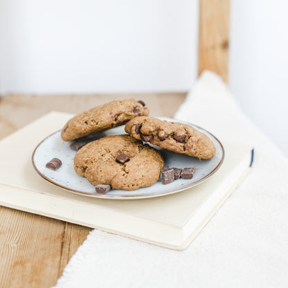 Baking mix chocolate cookies with dark chocolate 